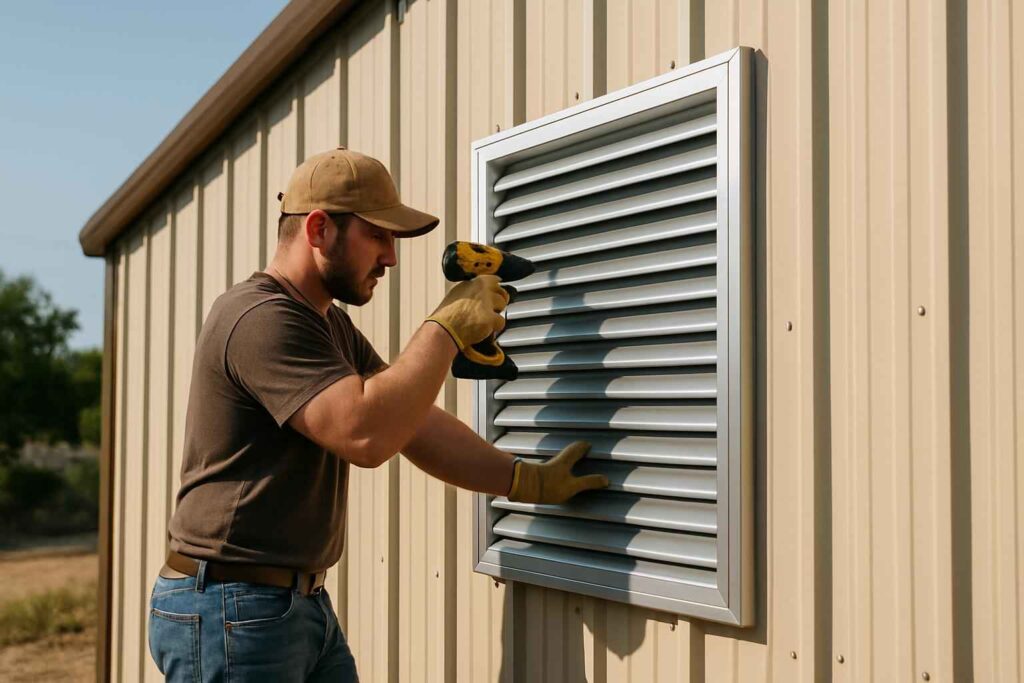 wall louver installer in cottonwood shores tx