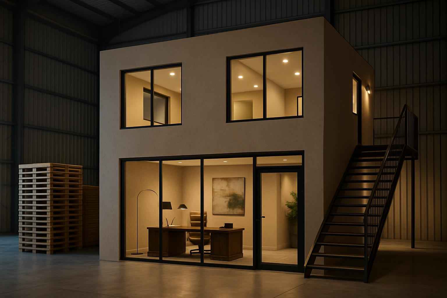 Warehouse Office Build Out in Marble Falls TX