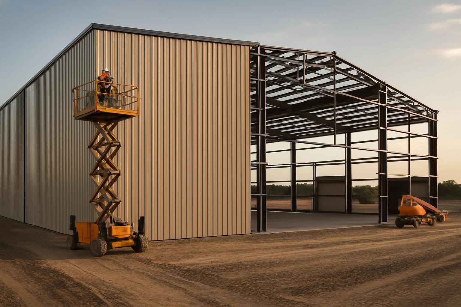 warehouse shell construction in marble falls tx