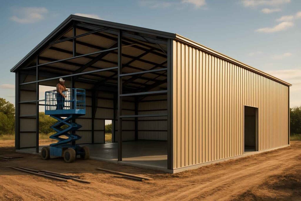 warehouse shell construction in pontotoc tx