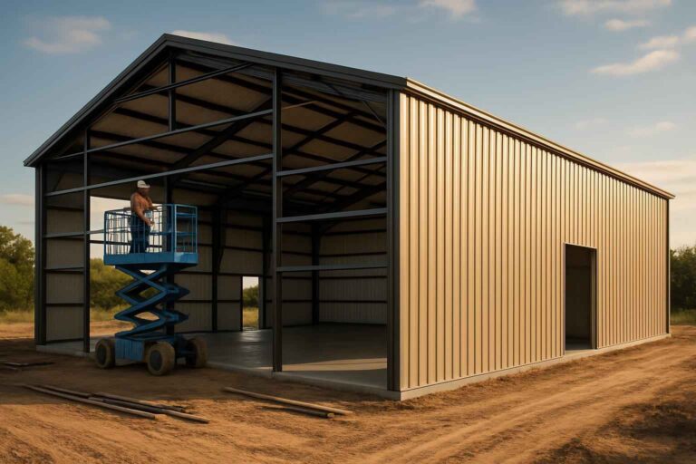 warehouse shell construction in pontotoc tx