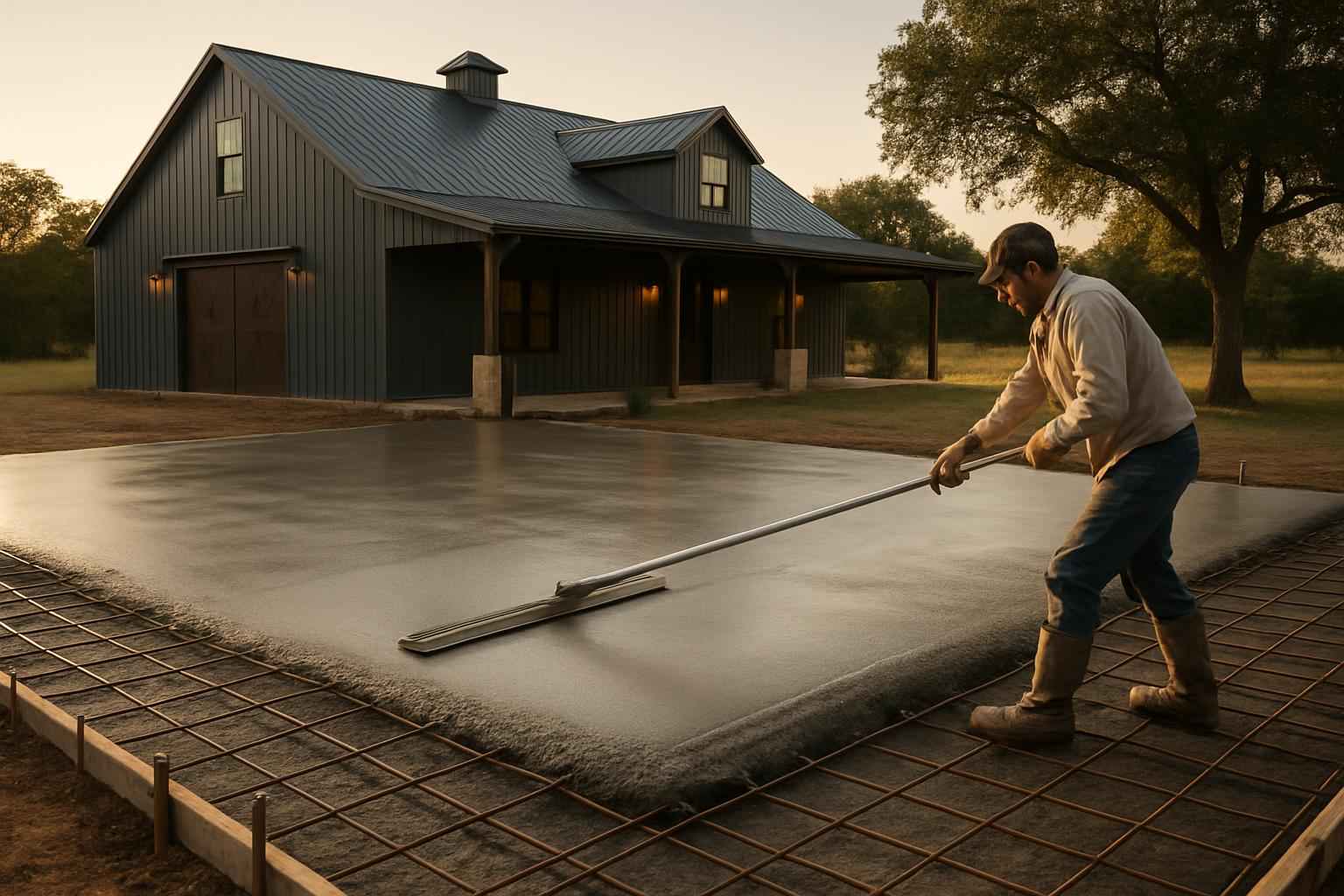 Barndominium Slab Contractor In Burnet TX