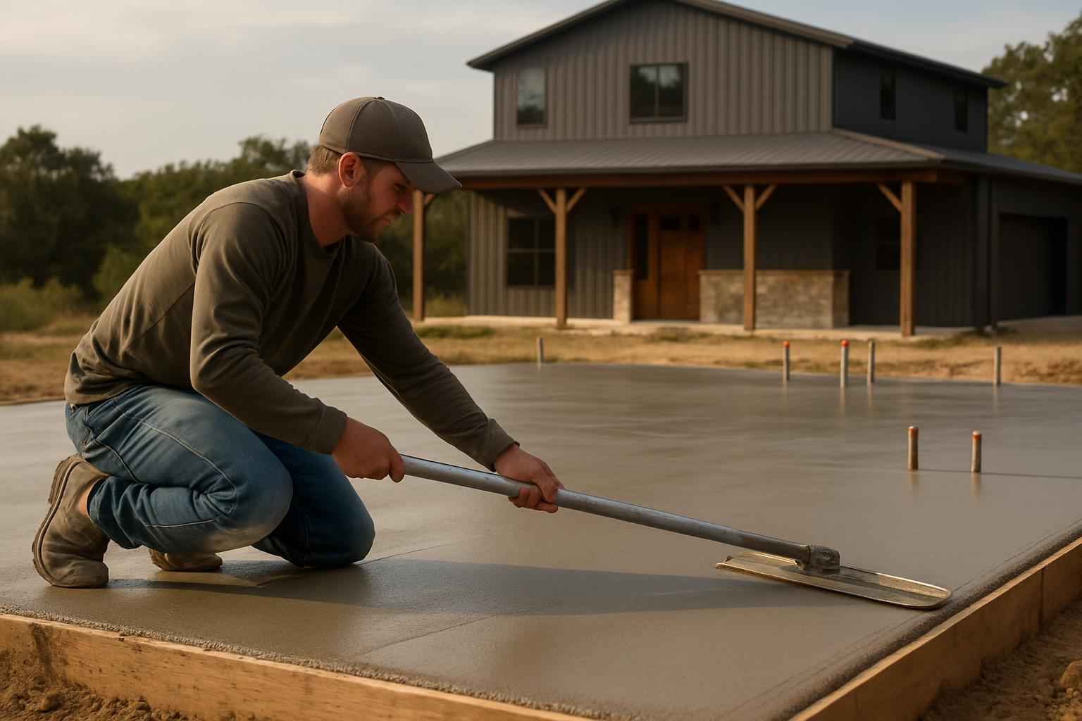 Barndominium Slab Contractor In Fischer TX