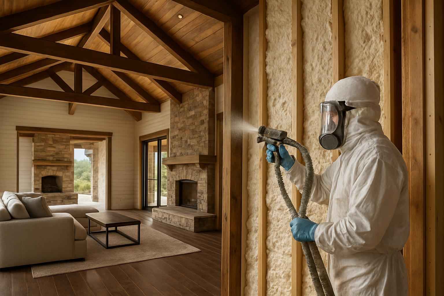 Barndominium Spray Foam Service In Fischer TX