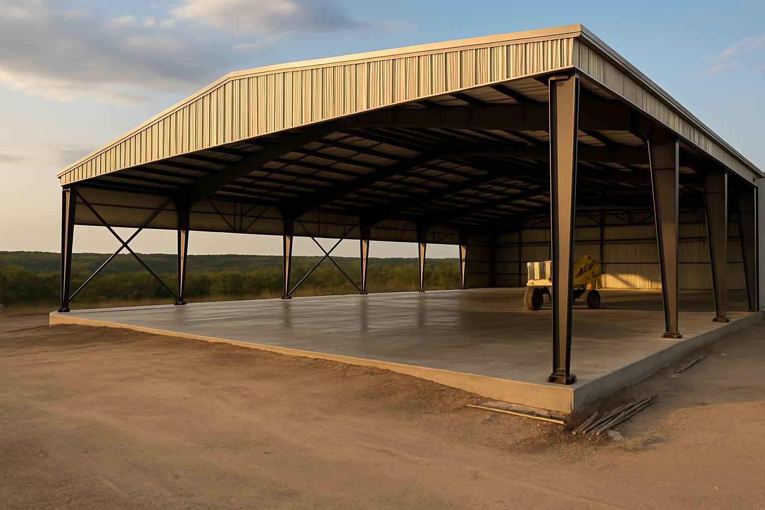 Clear Span Hangar Construction In Fischer TX