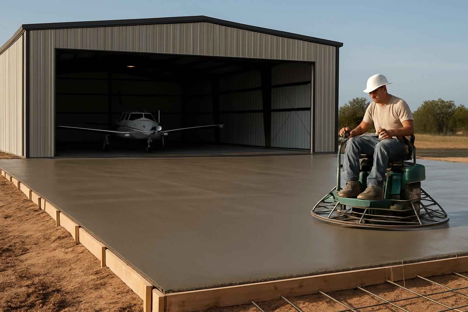 Hangar Slab Foundation Contractor In Burnet TX