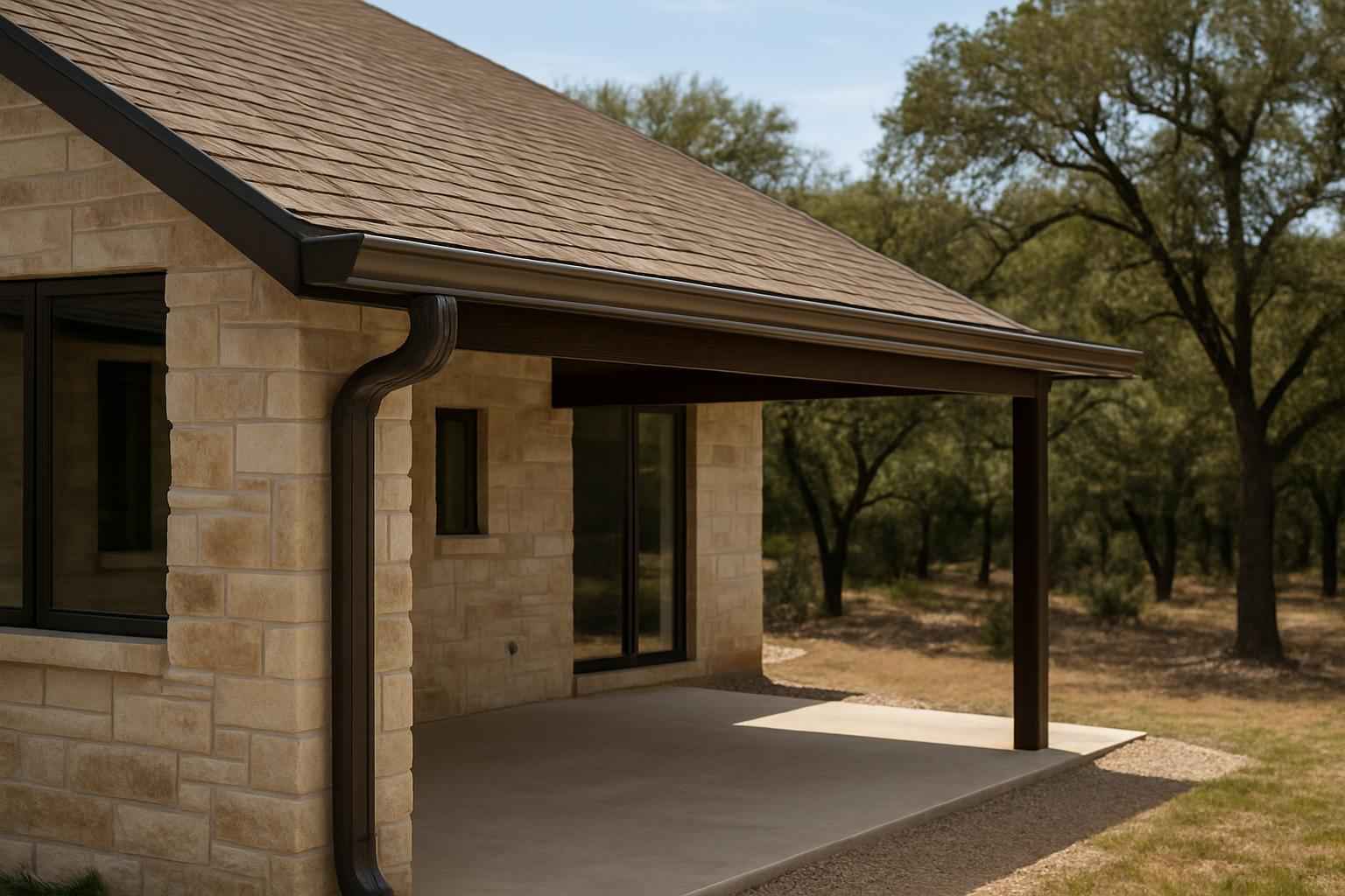 Lean To Gutter Installation In Fischer TX