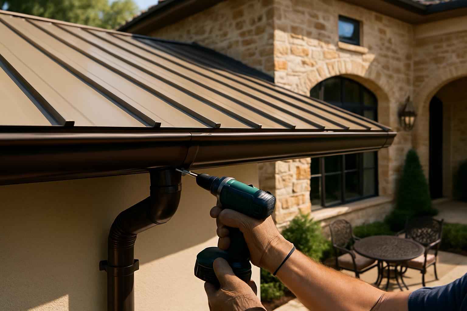 Lean To Gutter Installation in Burnet TX