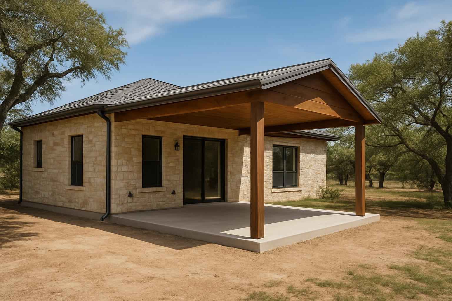 Lean To Slab Extension In Fischer TX