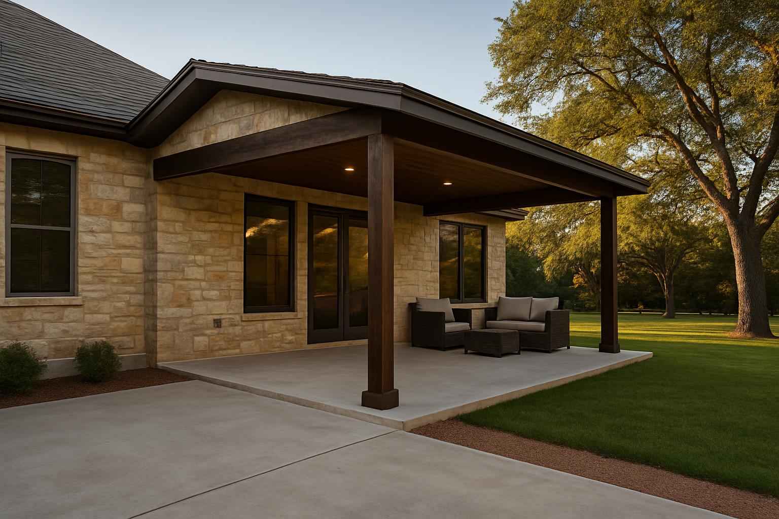 Lean To Slab Extension in Burnet TX