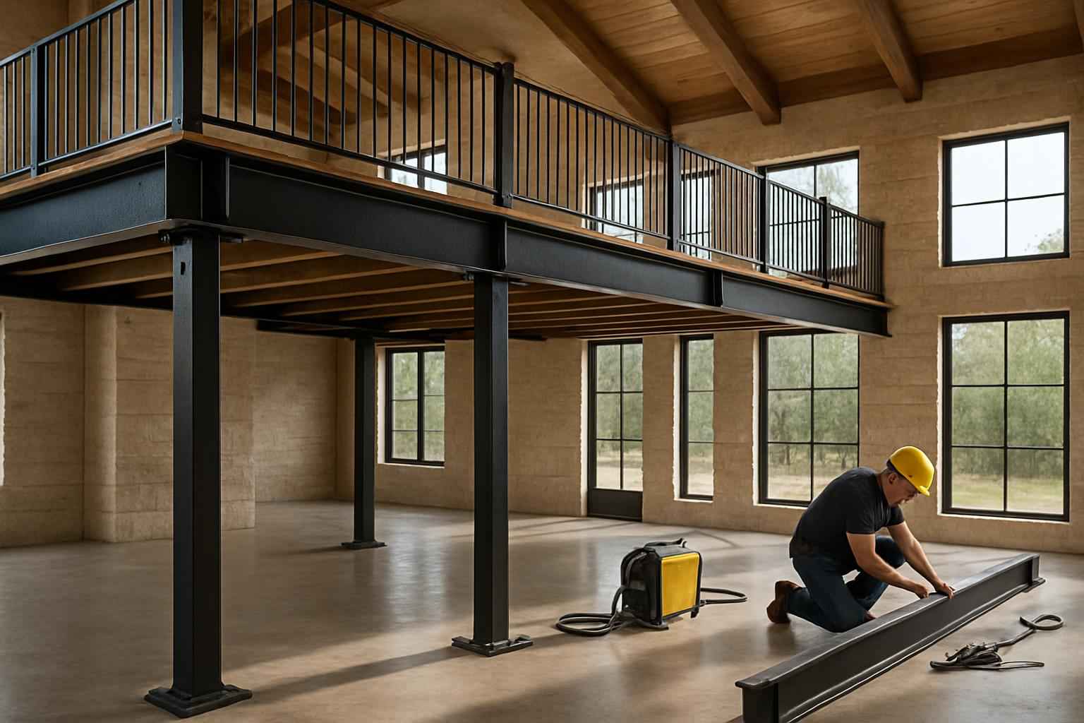 Mezzanine Support Fabrication In Fischer TX