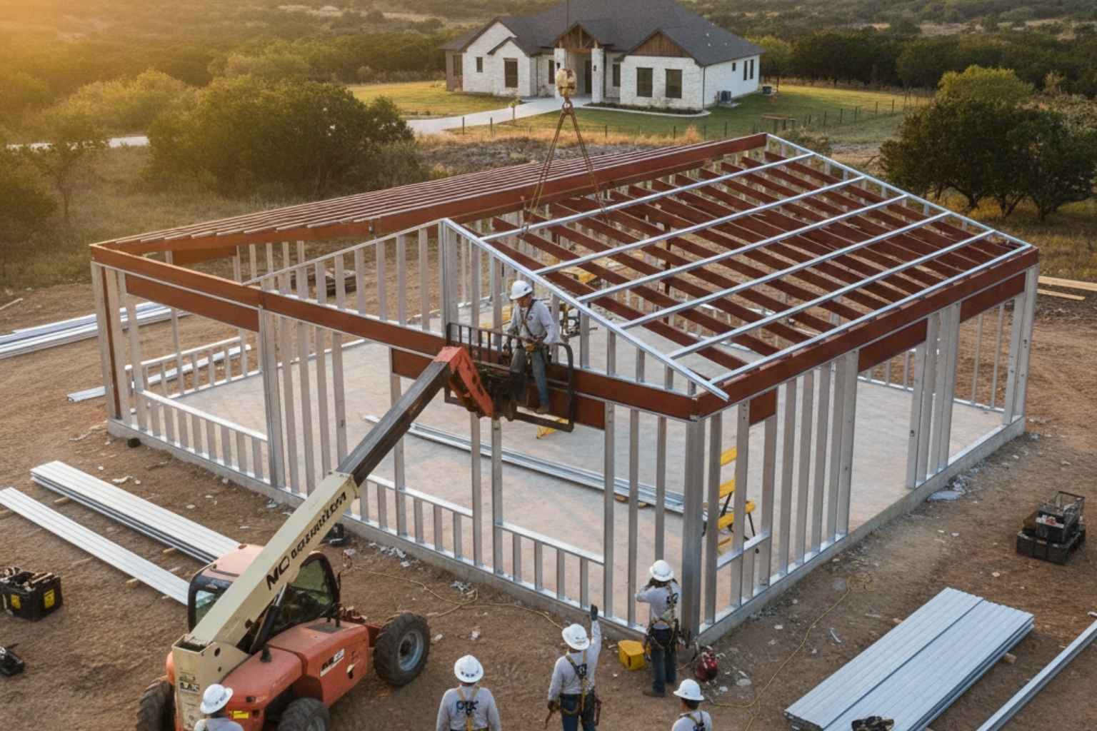 PEMB Erection Crew in Fischer TX