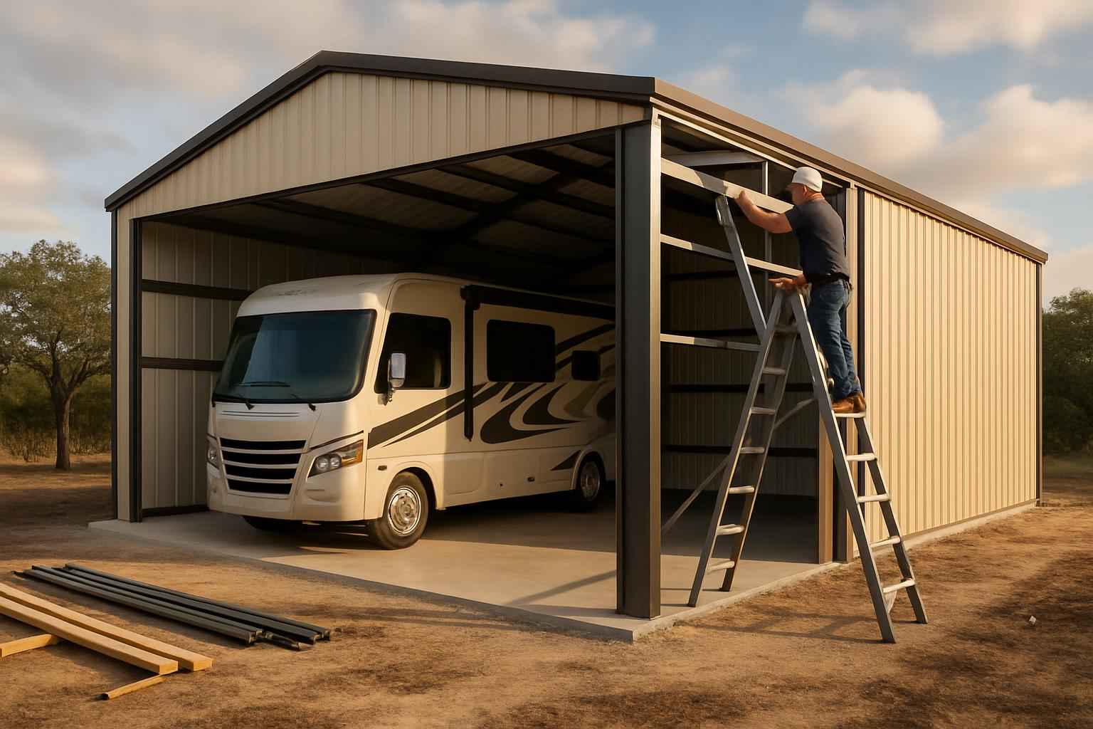 RV Bay Construction Service In Fischer TX