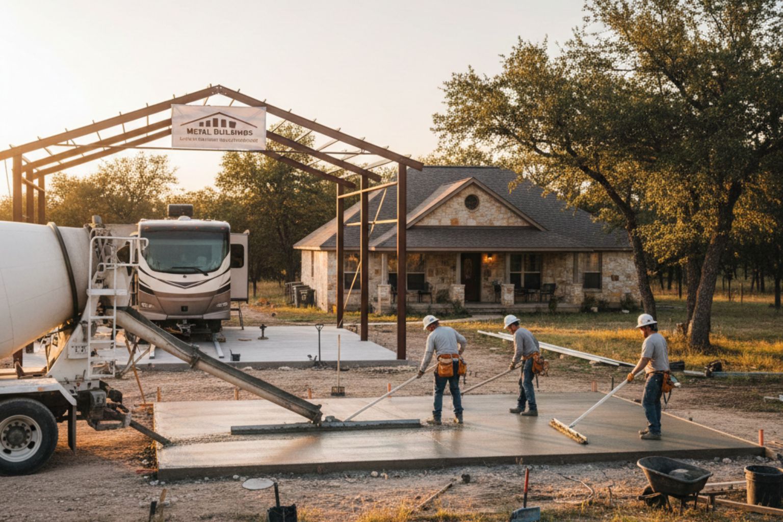 RV Storage Slab Contractor In Burnet TX