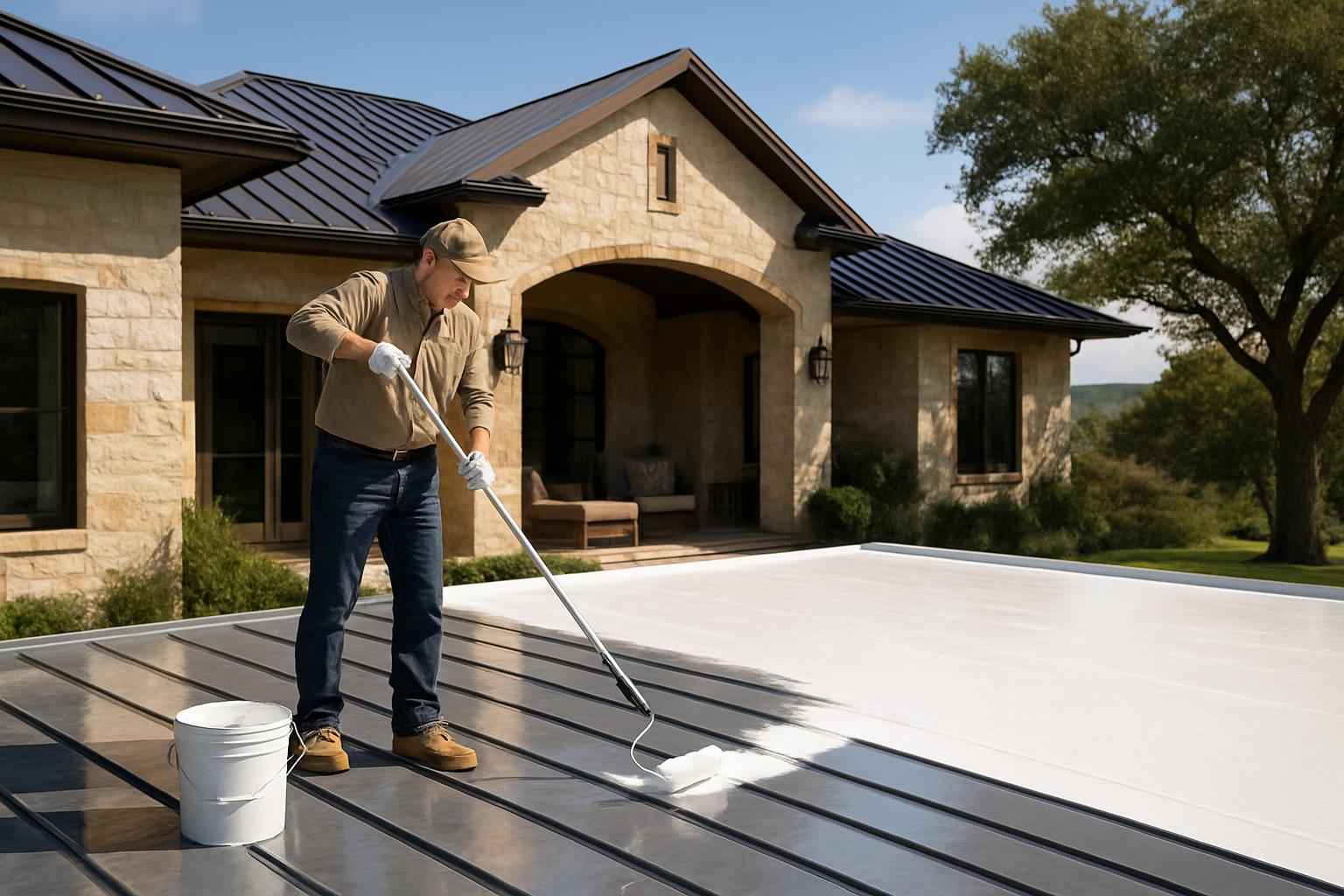 Roof Recoat Service In Fischer TX