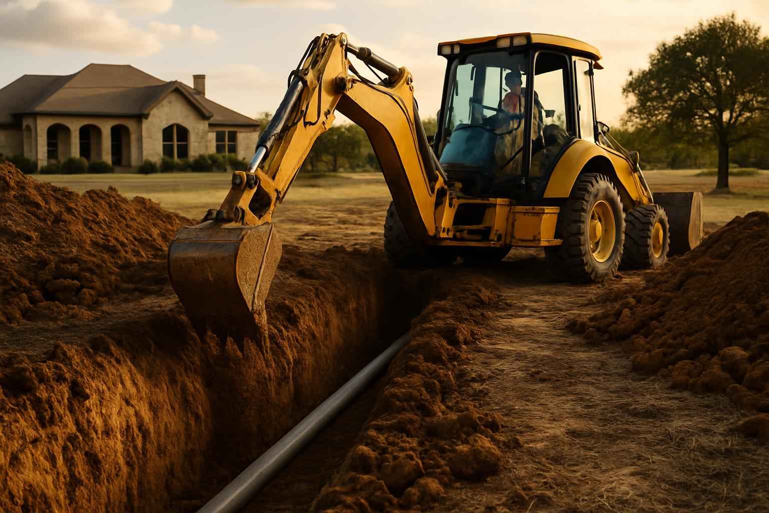 Site Utilities Trenching Service In Burnet TX