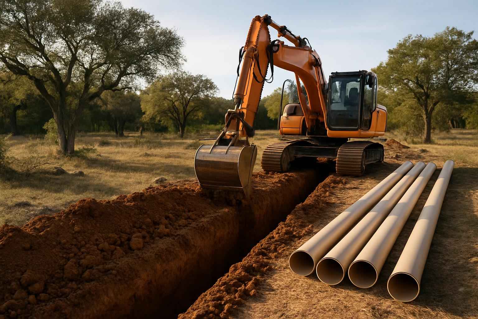 Site Utilities Trenching Service In Fischer TX
