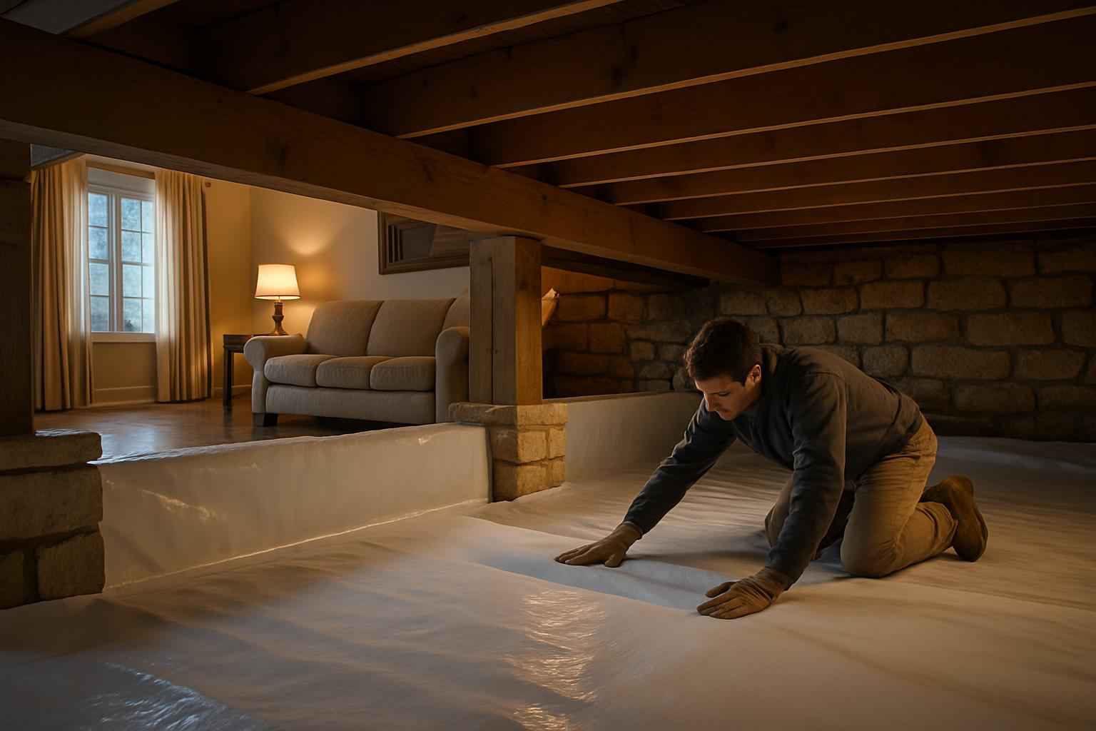 Vapor Barrier Installation In Fischer TX